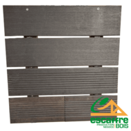 lame terrasse BAMBOU - 20 x 140 mm R - longueur 1.85 ml - teinte DARK